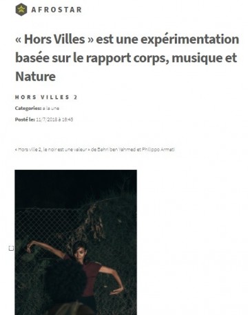 « Hors Villes » est une expérimentation basée sur le rapport corps, musique et Nature